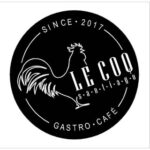 logo fondo blanco negro de logo le coq santiago